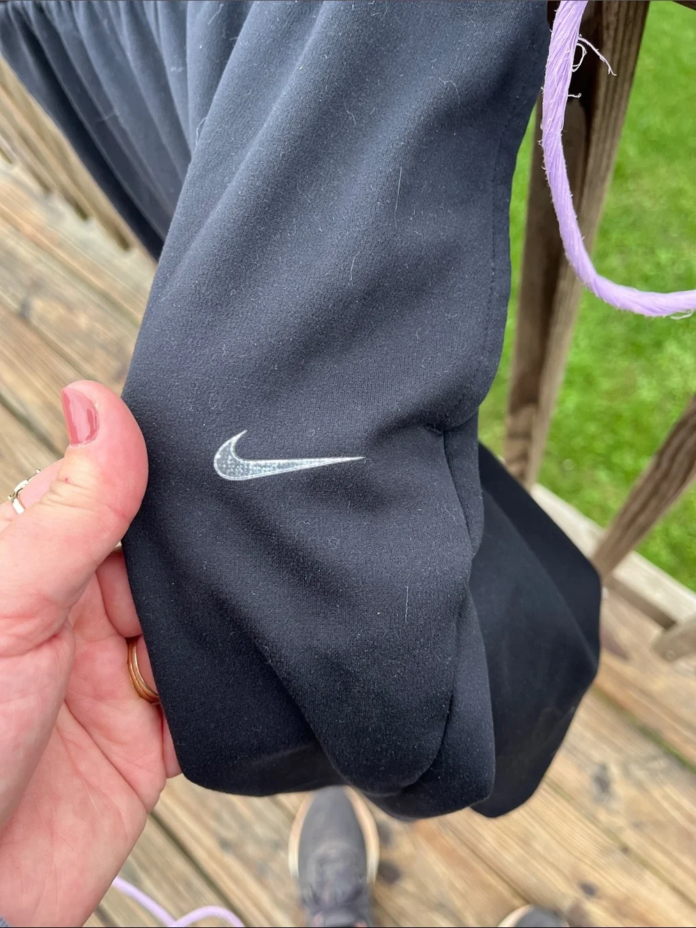 Nike Kids Black Jogger Sweatpants with Swoosh